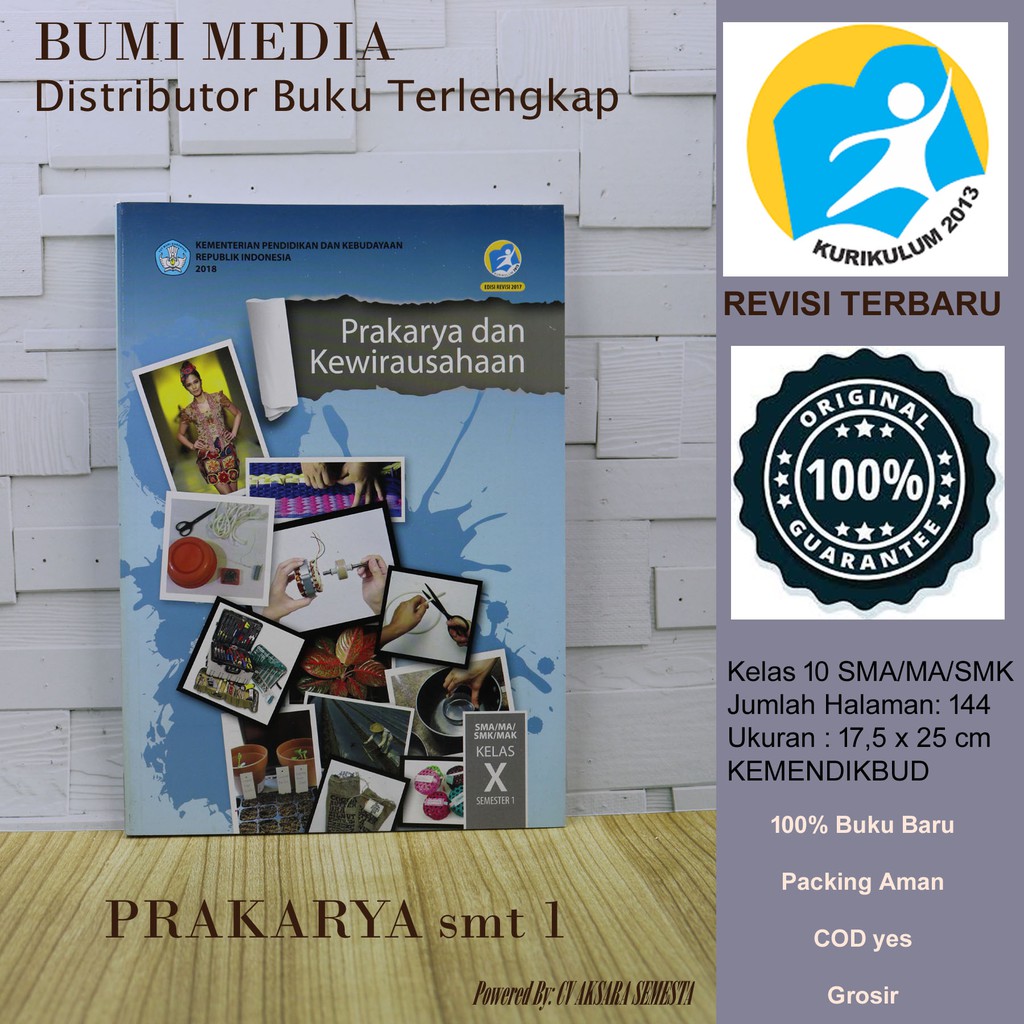 Jual Buku Paket Siswa Mata Pelajaran Mapel PRAKARYA Kls Kelas 10 X ...