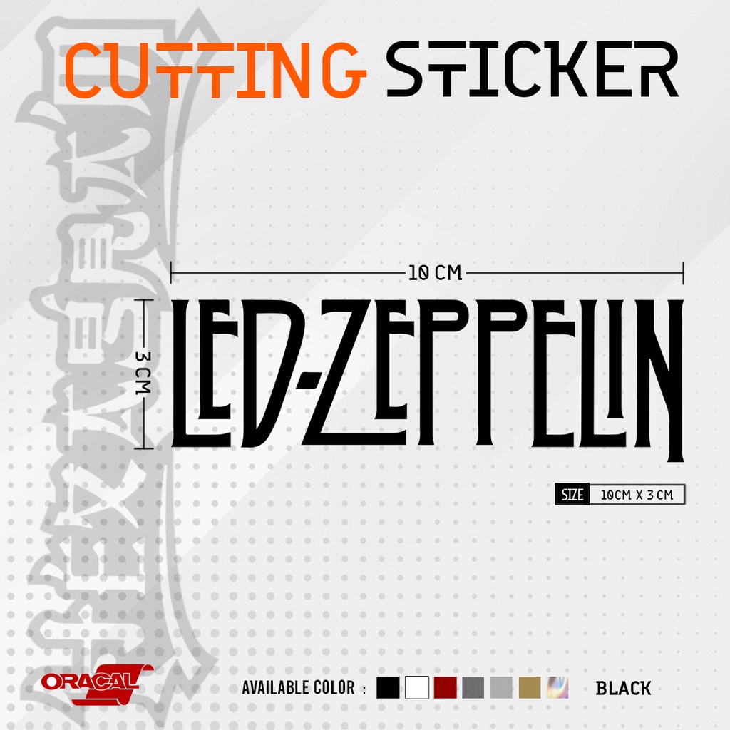 Jual Cutting Sticker Led Zeppelin | Stiker Led Zeppelin | Stiker Band ...
