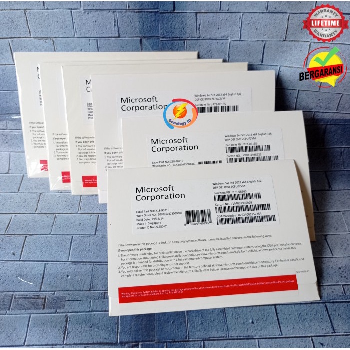 Jual Window Server 2012 Standard 16 Core 5 CAL Fullpack Lifetime ...