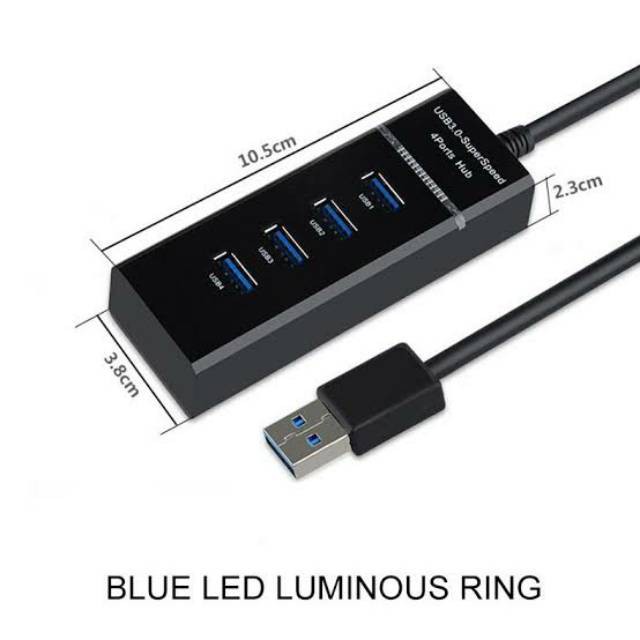 Jual High Speed 4 Ports USB HUB 3.0 Adapter 5Gbps for Laptop PC ...