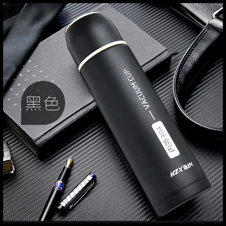 Jual Botol Minum Termos 500 Ml Hitam 24 Jam Panas | Shopee Indonesia