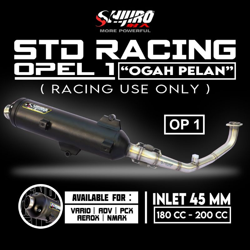 Jual Knalpot Standar Racing Shijiro Type Opel Aerox New N max Vario 125 ...