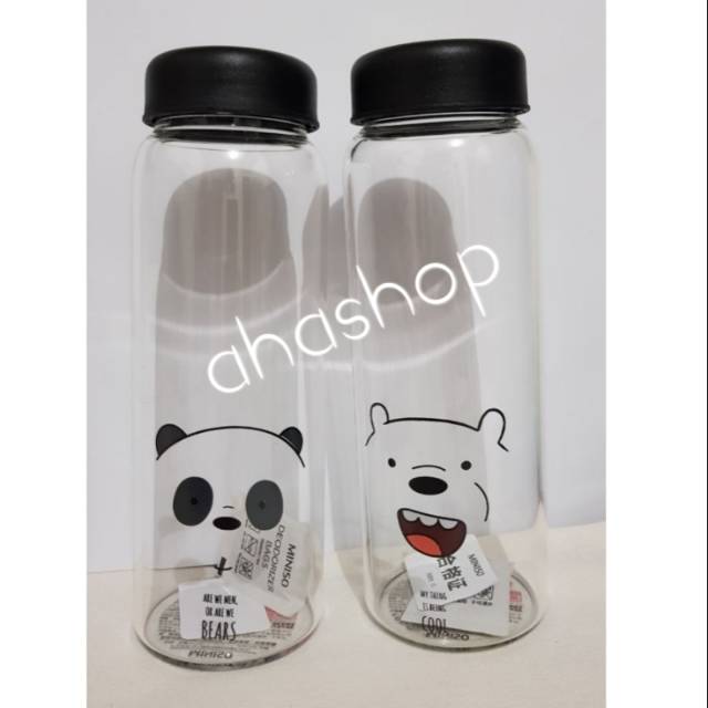 Jual Miniso Botol Minum We Bare Bears Shopee Indonesia 0580