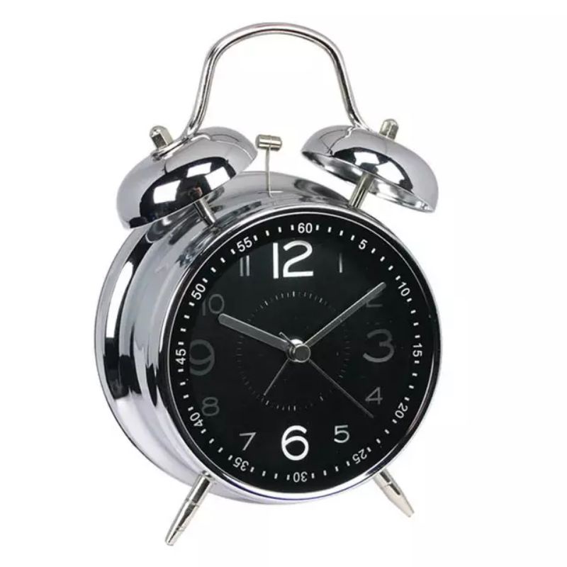 Jual Jam Weker Beker Alarm Kring Besi Besar Stainless Bunyi Dering ...