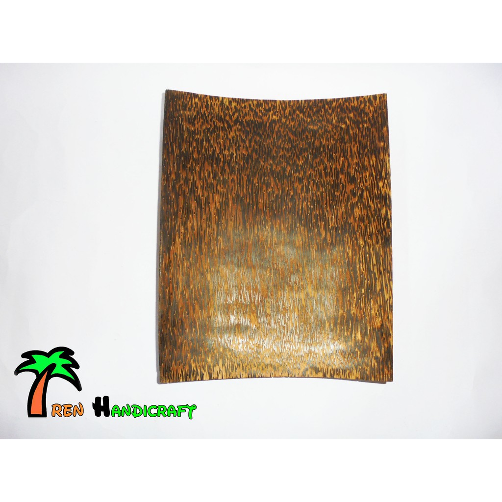 Jual ARENHANDICRAFT Piring plesmet kayu aren 25x20cm | Shopee Indonesia