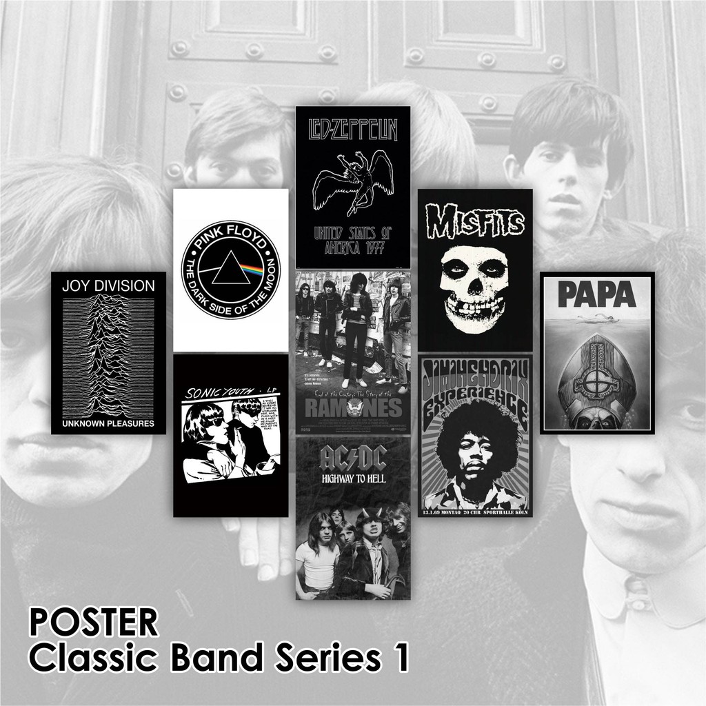 Jual [Minimal Order 8pcs] Poster Classic Band 80s/90s Pack 1 | Shopee ...