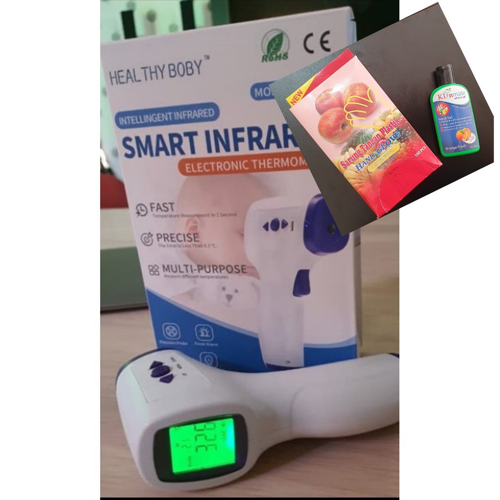 Jual Termometer Infrared ASLI dan akurat untuk ukur Suhu Tubuh CE