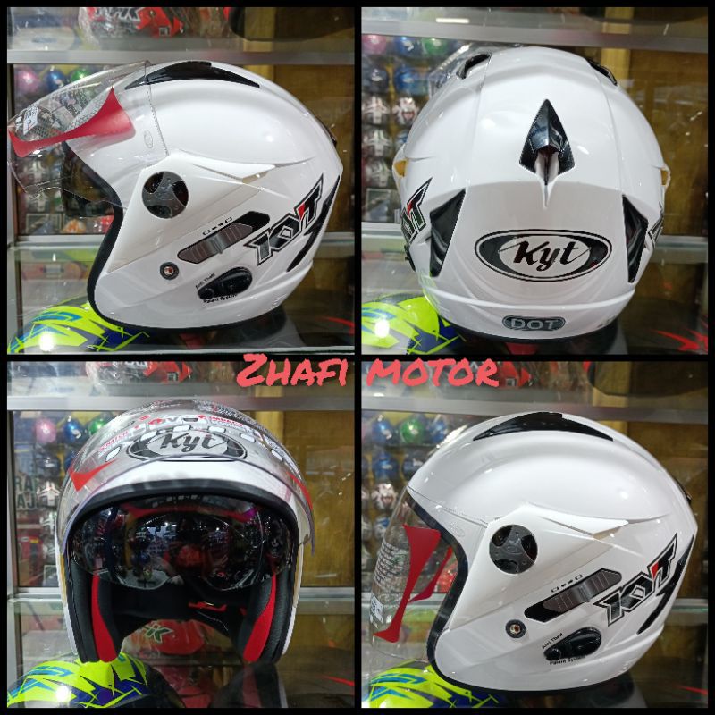 Jual Helm kyt scorpion 2 white solid 100 original snidot (BISA COD