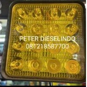 Jual LAMPU KERJA 24V LED MODEL KOTAK KUNING / WORK LAMP LED 24V YELLOW ...