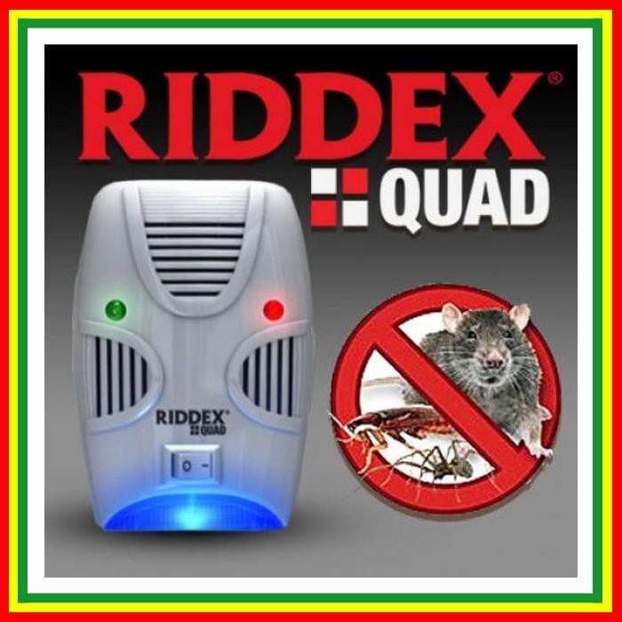 Jual RIDDEX QUAD PEST REPELLING AID (ULTRASONIC ANTI TIKUS/NYAMUK/KECOA ...