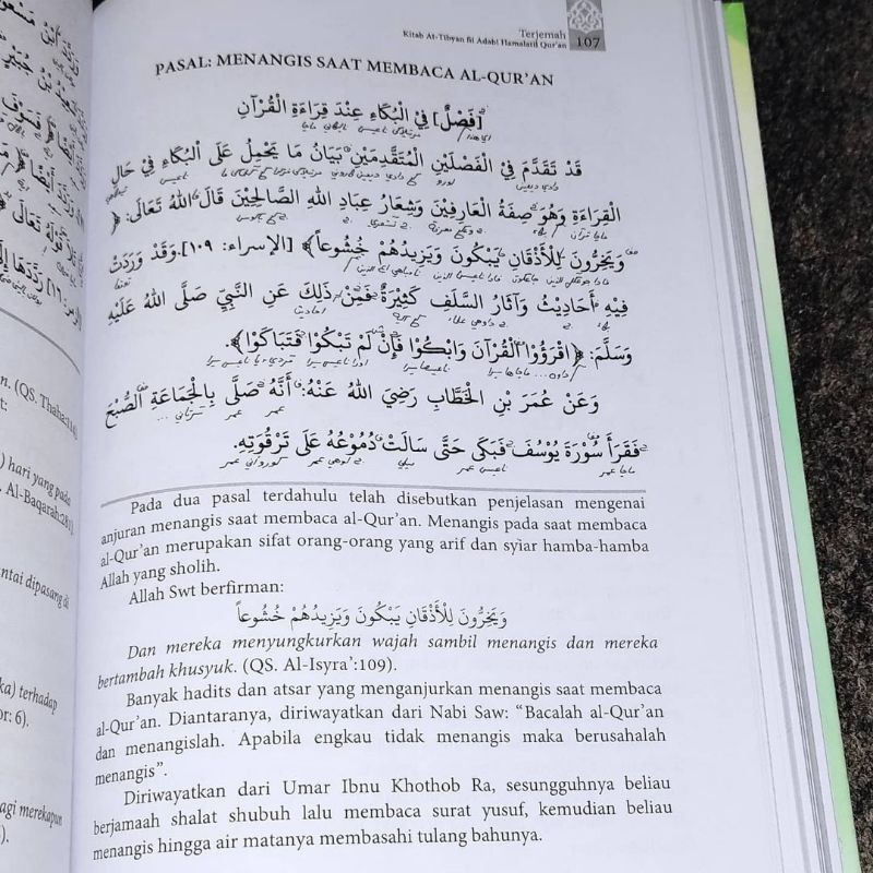 Jual Redy Buat Kamu Terjemah Kitab At Tibyan Fi Adabi Hamalatil Quran ...