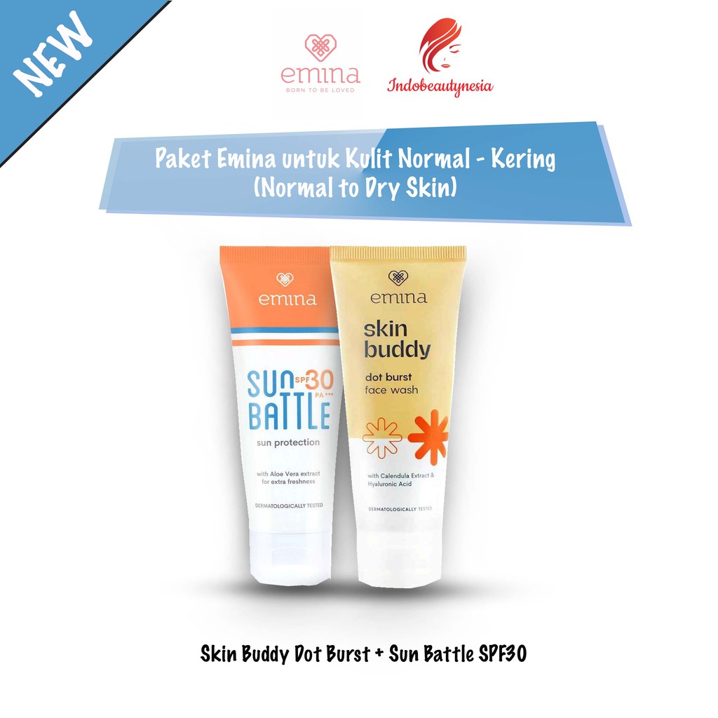 Jual Paket Emina Skincare Kulit Sensitif dan Kering 2 pcs ( Skin