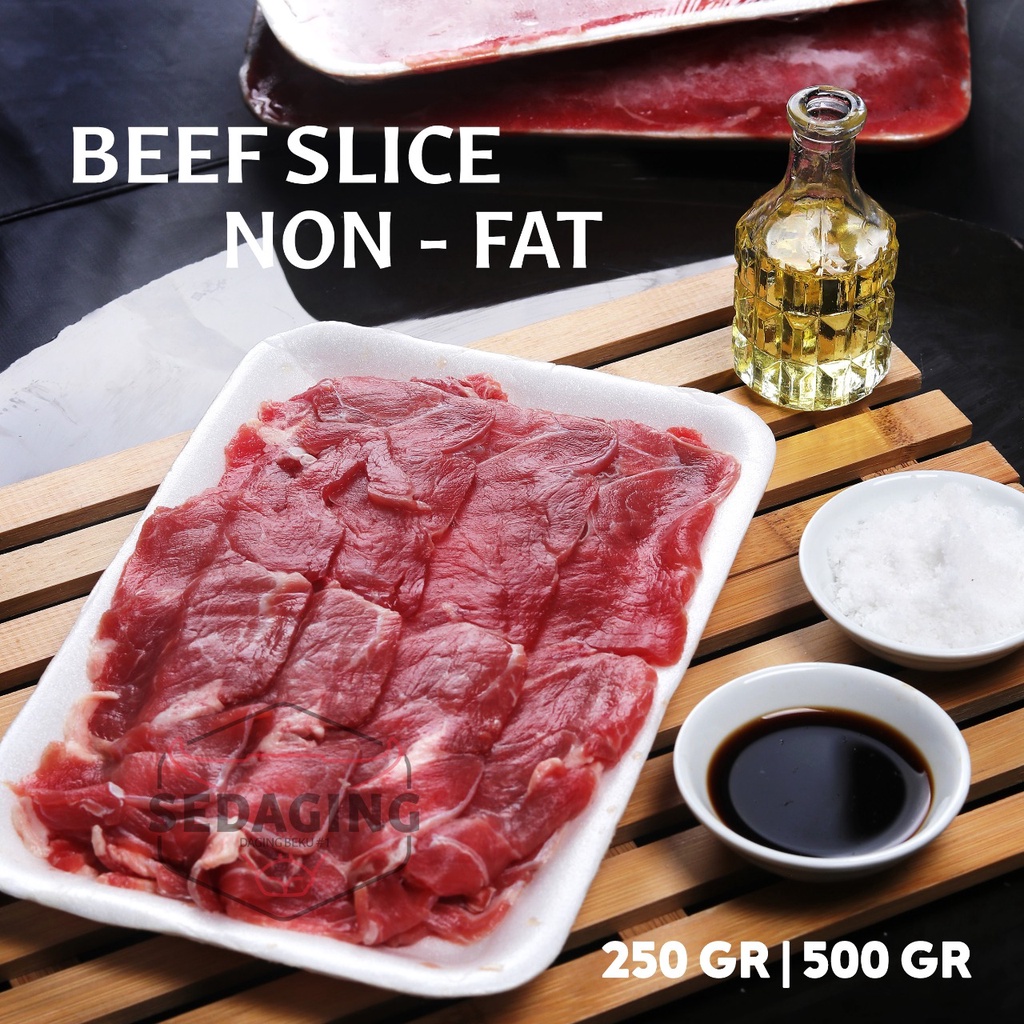 Jual Daging Slice Sapi Beef Slice Premium Halal Bandung Aus Beef Slice Non Fat Shopee