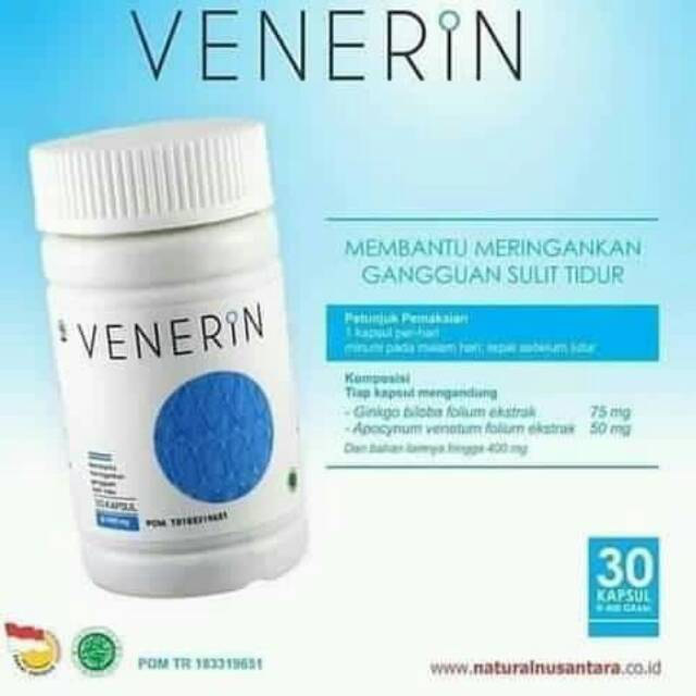 Jual Kapsul Lelap Tidur Obat Insomnia Venerin Nasa Original Shopee