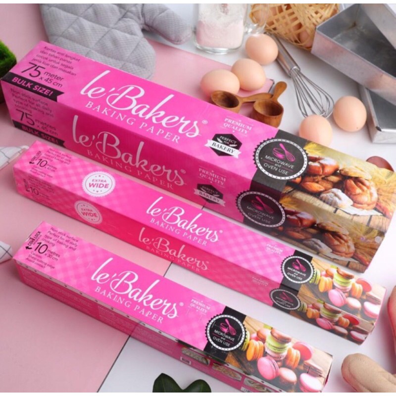 Jual Le Bakers Baking Paper Kertas Roti Anti Lengket Kertas Minyak ...
