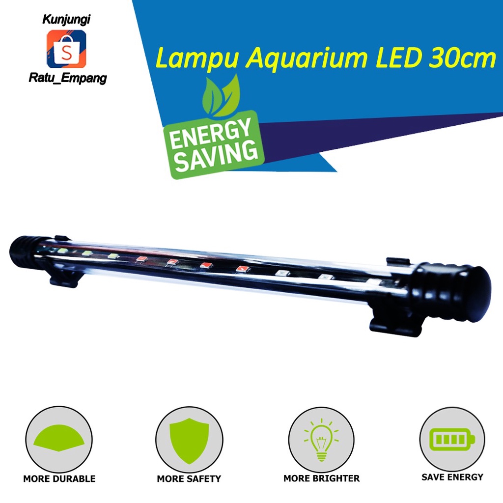 Jual LAMPU LED CELUP AQUARIUM 30 CM LAMPU AQUASCAPE LAMPU AKUARIUM