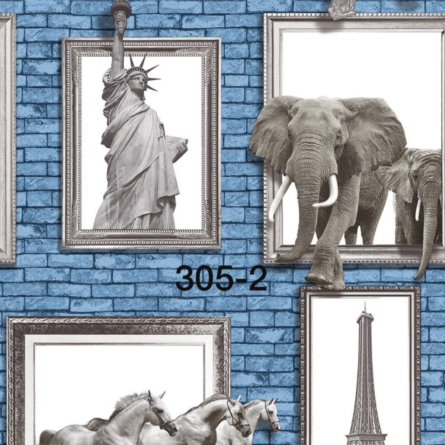 Jual Wallpaper Dinding Motif Dinding Frame kombinasi Paris chr | Shopee ...