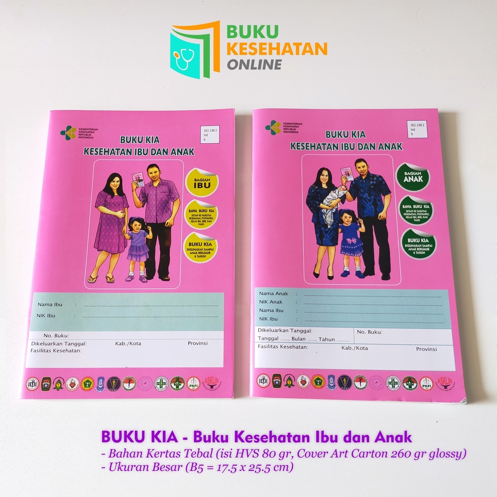 Jual [SIAP KIRIM] BUKU KESEHATAN IBU DAN ANAK (KIA) / BUKU KESEHATAN ...