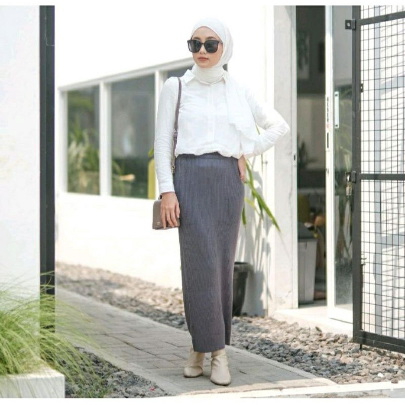 Jual ROK SPAN RAJUT PREMIUM / ROK SPAN / ROK WANITA RAJUT TEBAL (COD ...