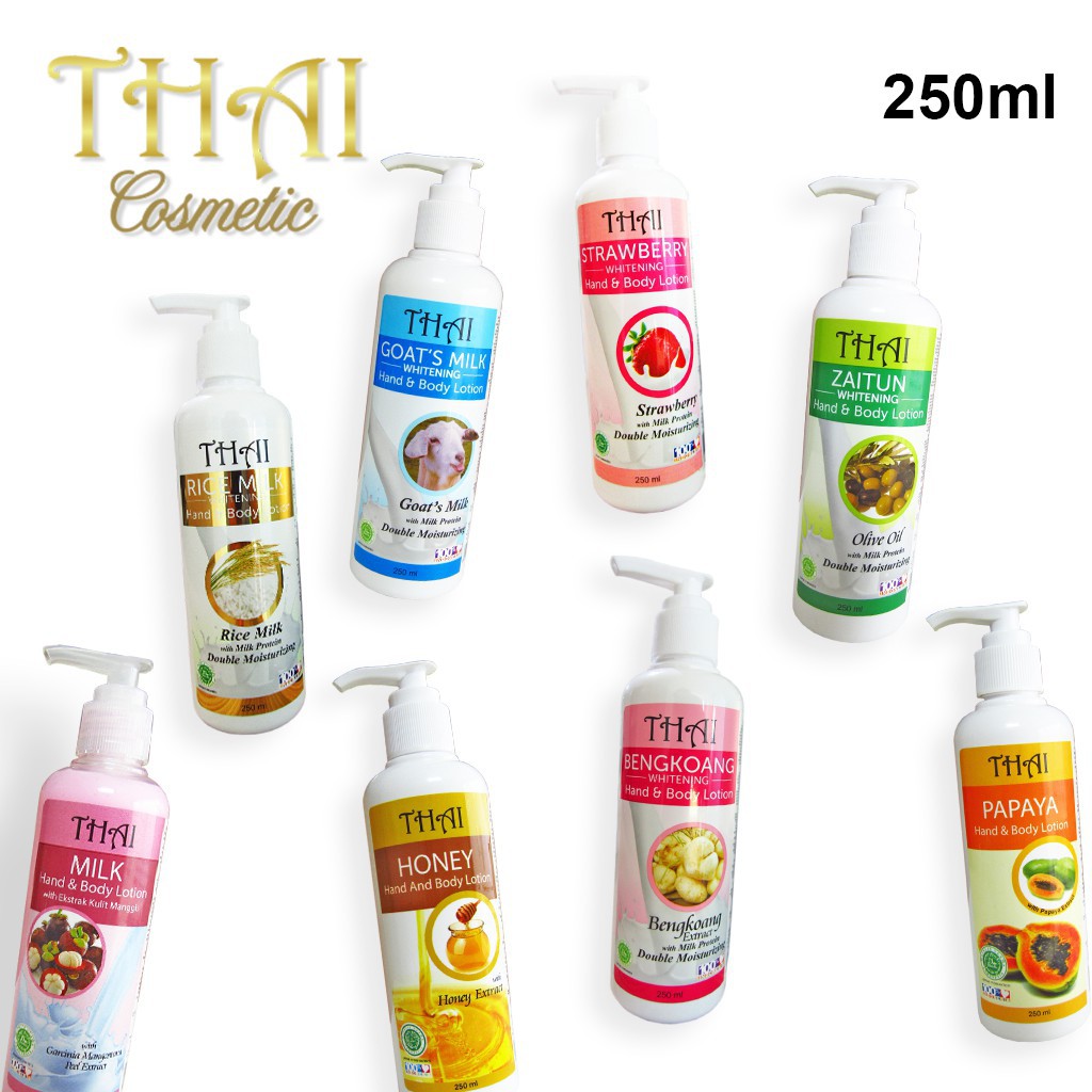 Jual THAI Goats Milk HBL / Hand Body Lotion 250ml Shopee Indonesia