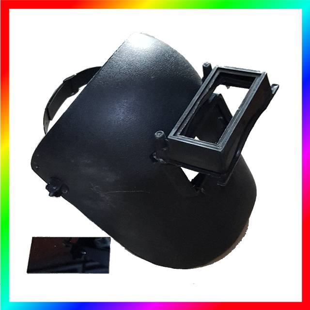Jual Kap las pakai free 1pcs kaca las hitam | Shopee Indonesia