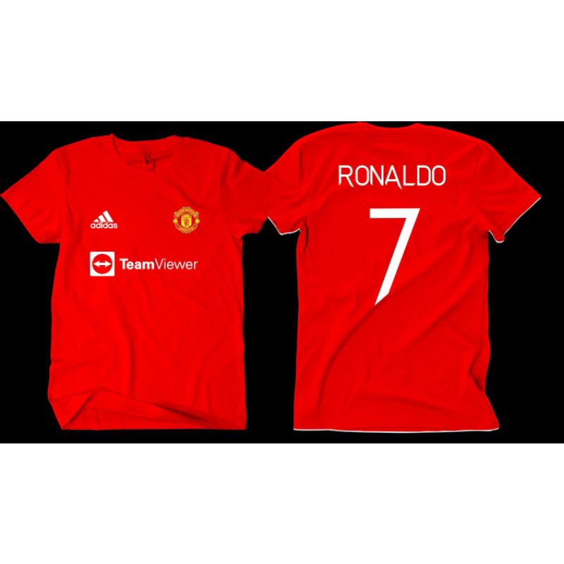 Jual Baju T-shirt Kaos Manchester united Cristiano Ronaldo CR7 l kaos Red Devils | Shopee Indonesia