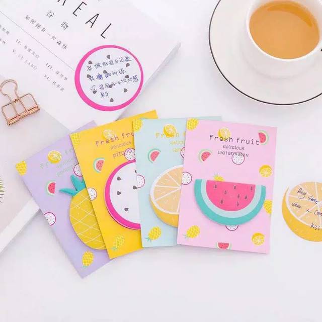 Jual Fruit Stickynote bentuk buah | Shopee Indonesia