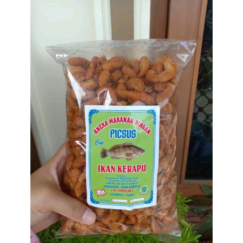 Jual Cemilan Makaroni Picsus Ikan Kerapu Kg Cemilan Khas Ciamis Enak Sedap Sedia