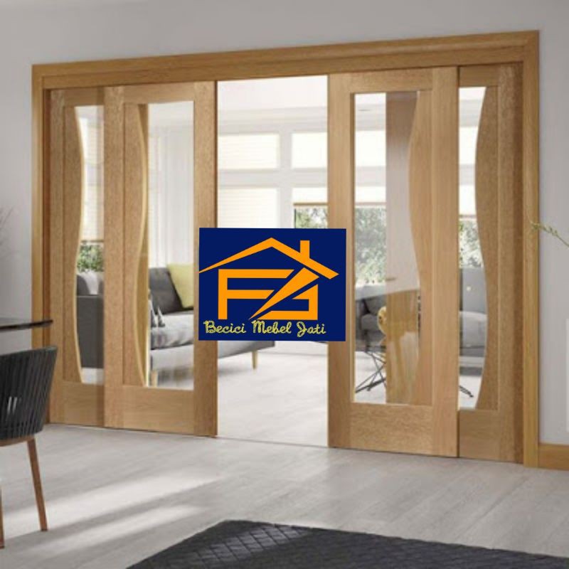 Jual Pintu sliding kusen kayu jati | Shopee Indonesia