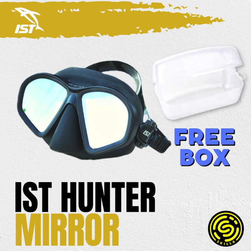 Jual IST Hunter Mirror Lenses Freediving Mask Low Volume | Shopee Indonesia
