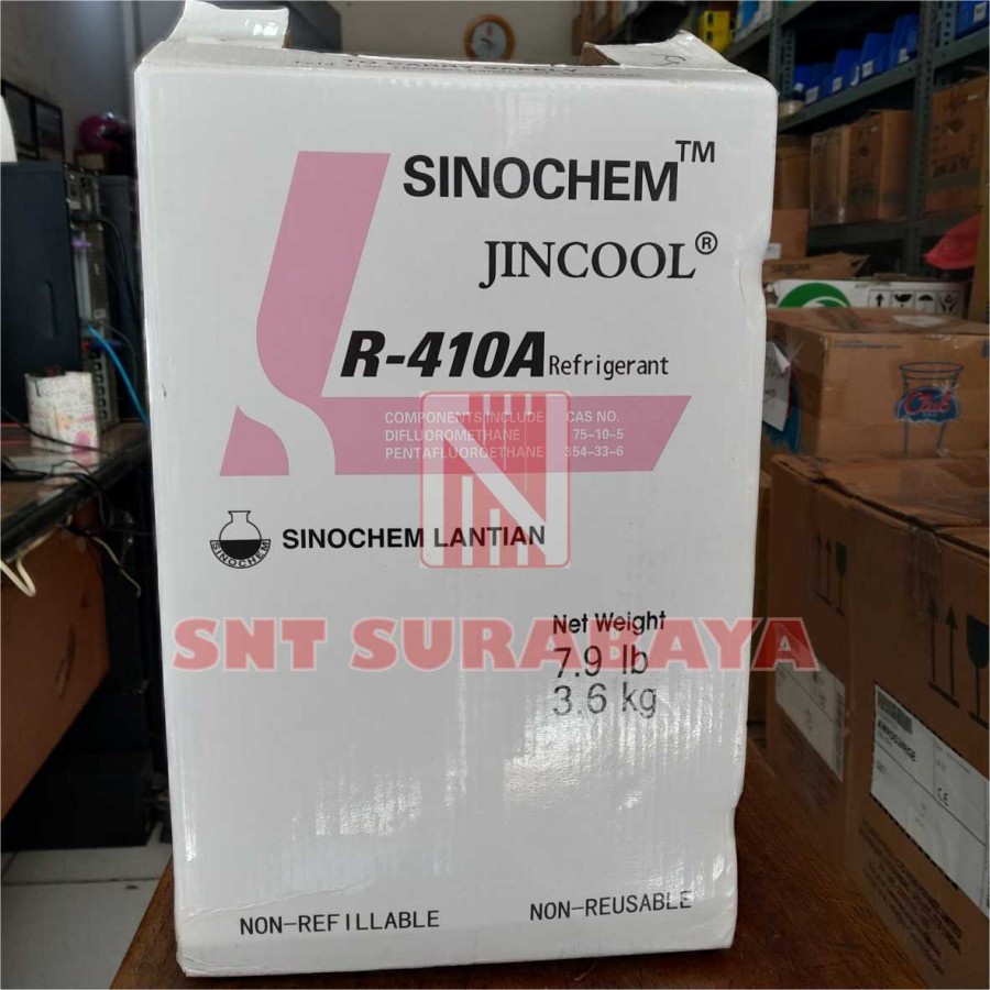 Jual FREON R410 3KG JINCOOL SINOCHEM - Jual freon 3kg R410 Surabaya ...