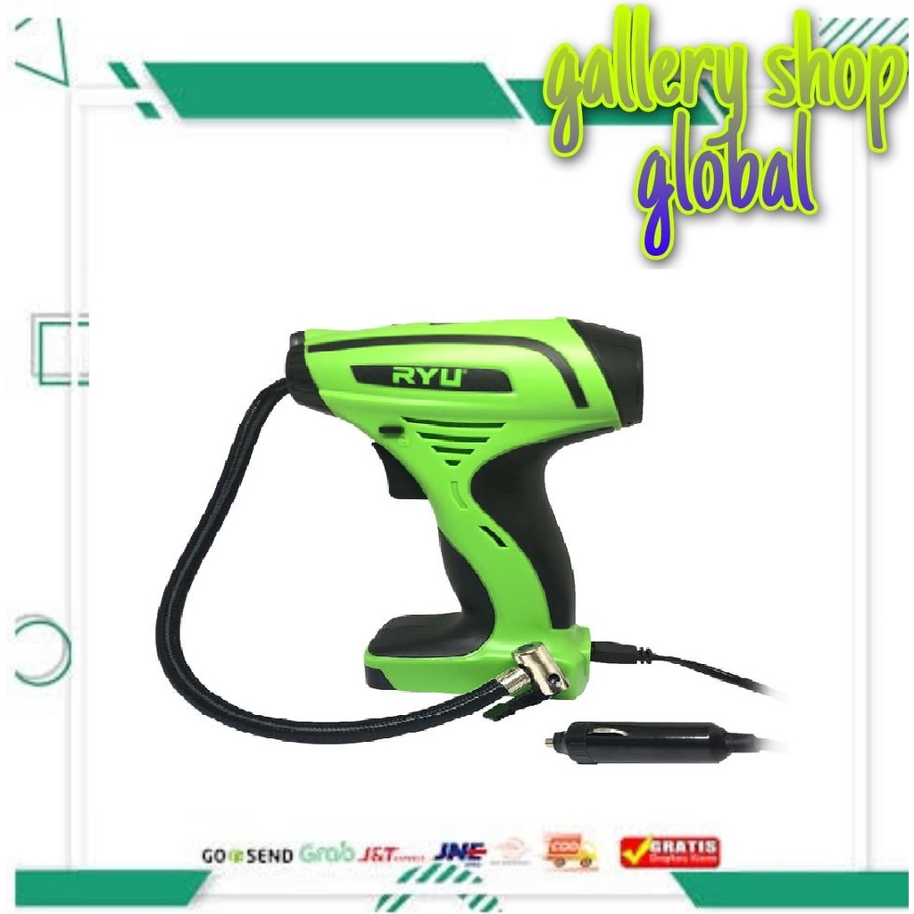 Jual RYU RCC12 Pompa Angin Ban Mobil DC Mini Air Compressor 12V ...