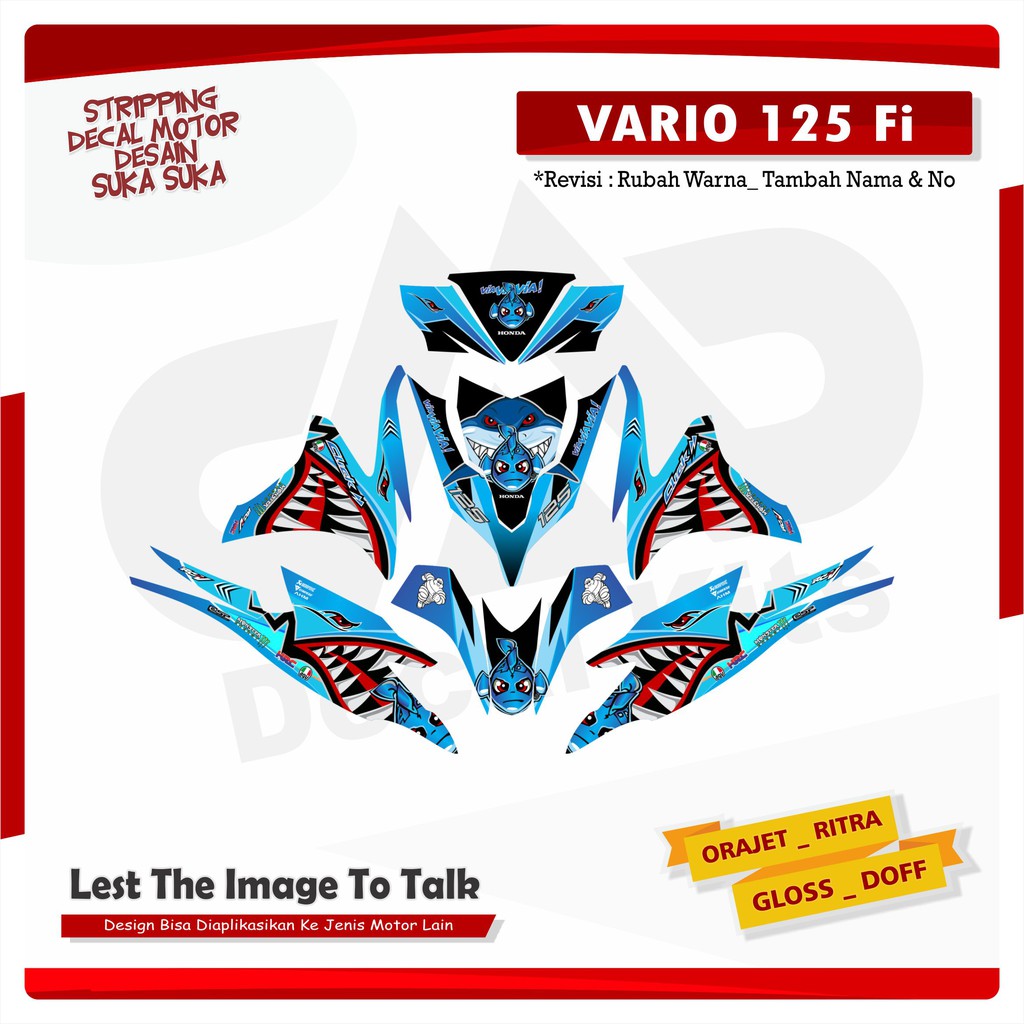 Jual Stiker Variasi Honda Vario Fi 125 Full Body SARK | Shopee Indonesia