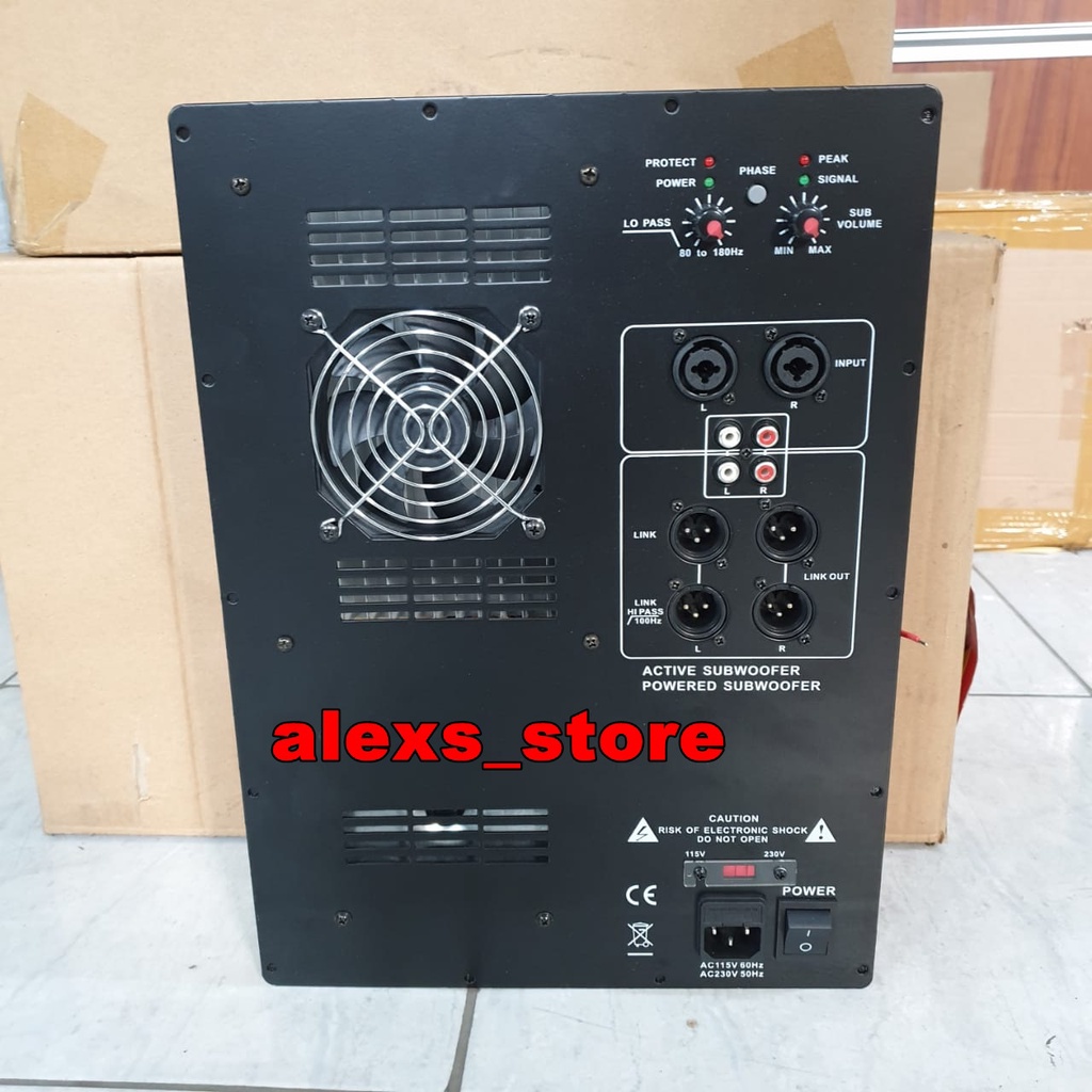 Jual POWER KIT SUBWOOFER MESIN KIT AKTIF SUBWOOFER 1000 Watt 28x38 cm