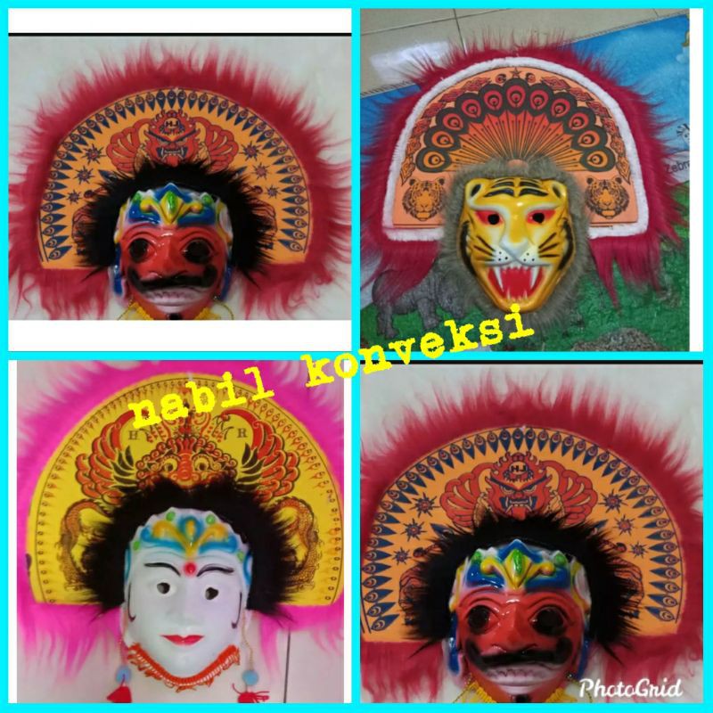 Jual topeng reog barongsai terlaris termurah / BISA COD | Shopee Indonesia
