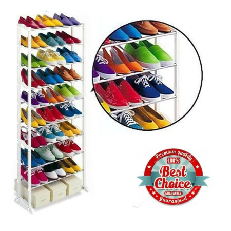 Jual RAK SUSUN SEPATU 10 TINGKAT (AMAZING PORTABLE SHOE RACK) RAK ...