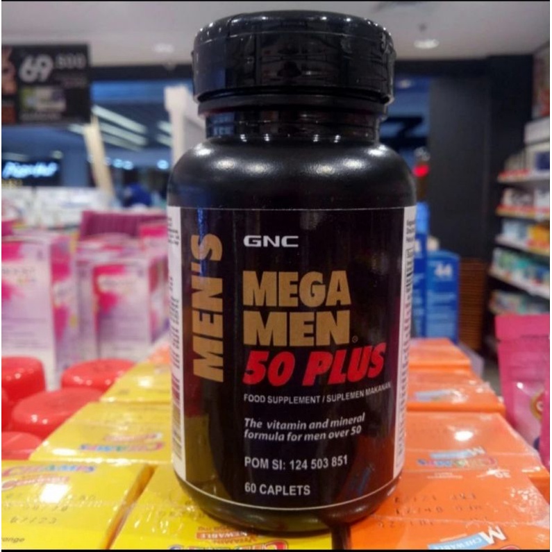Jual GNC Mega Men 50 Plus Suplemen Multivitamin Memelihara Kesehatan ...