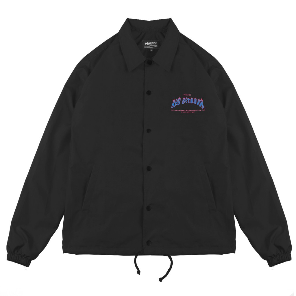 Jual Himside - Bad behavior Black Coach Jacket | Shopee Indonesia