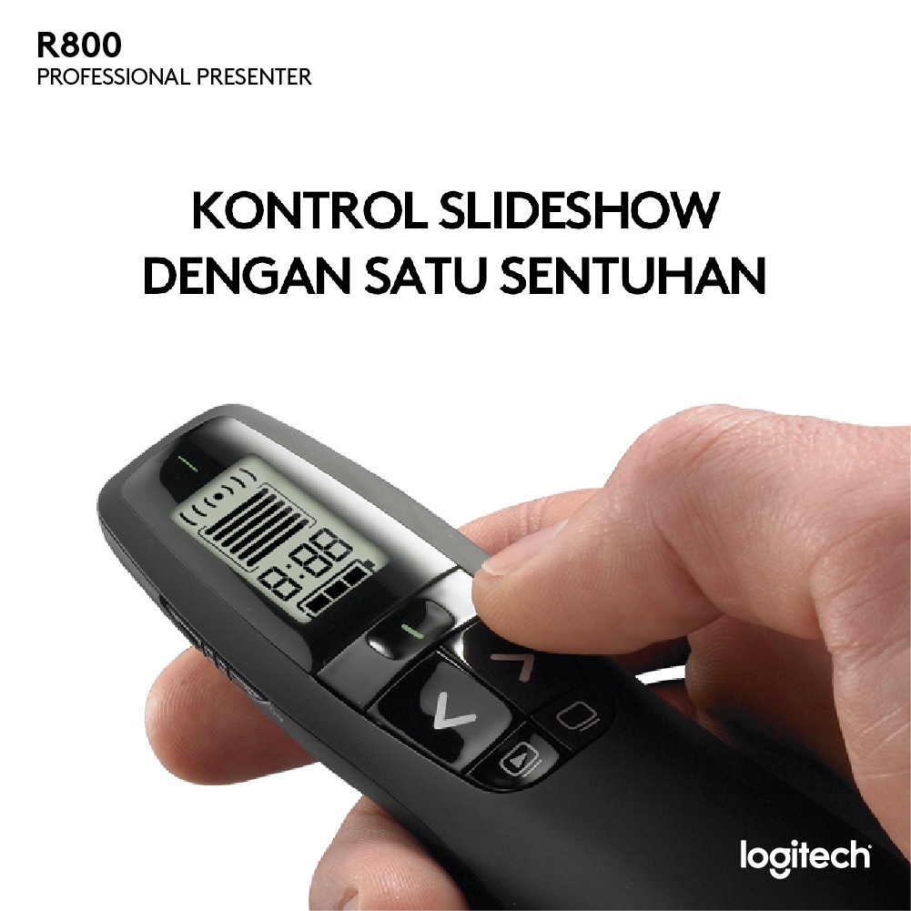 Jual Logitech R800 Profesional Pointer Presenter Green Light Laser ...