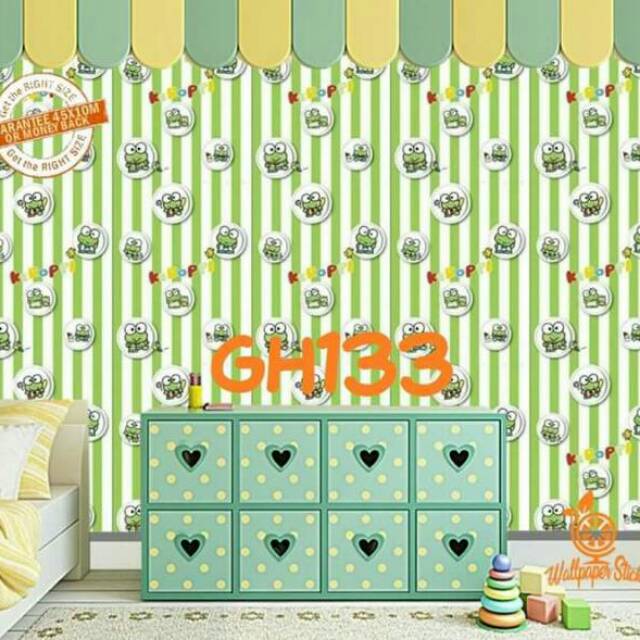 Jual Wallpaper dinding / wallpaper keropi ukuran 45 cmx 10