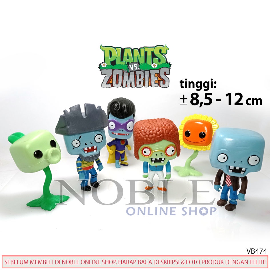 Jual [6 PCS] Plants Vs Zombies Big Figure Game Zombi Monster Zombie  Halloween Koleksi Pajangan Mainan Toys | Shopee Indonesia