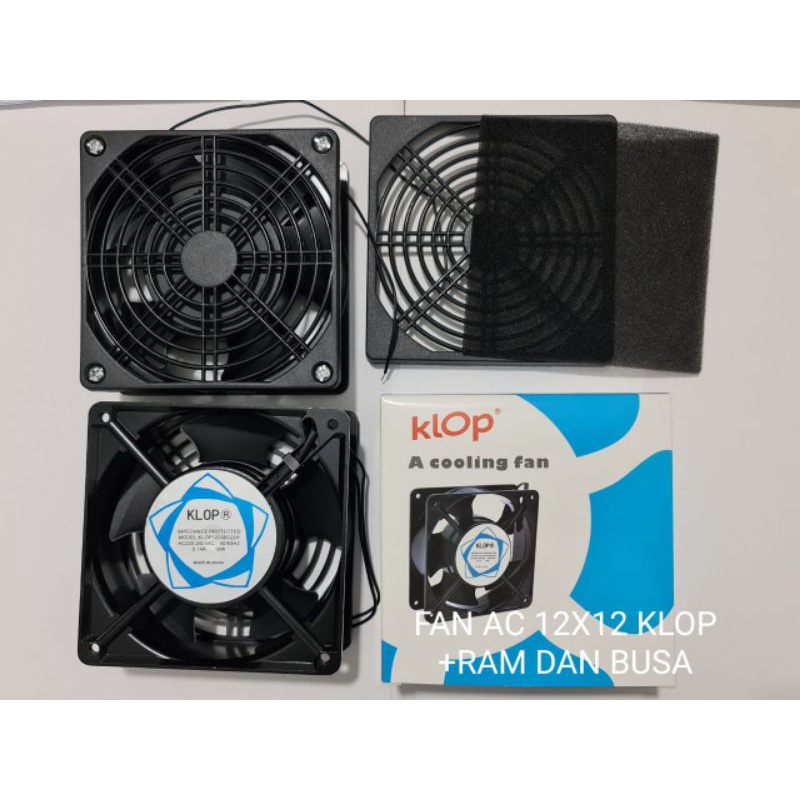 Jual kipas Angin Pendingin - Cooling Fan BESI BESAR 12 X 12CM AC 220V