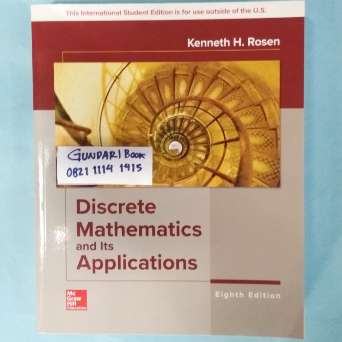 Jual Discrete Mathematics And Its Application 8ed | Shopee Indonesia