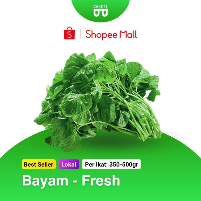 Jual Sayur Bayam Fresh Bakoel Sayur Online Shopee Indonesia