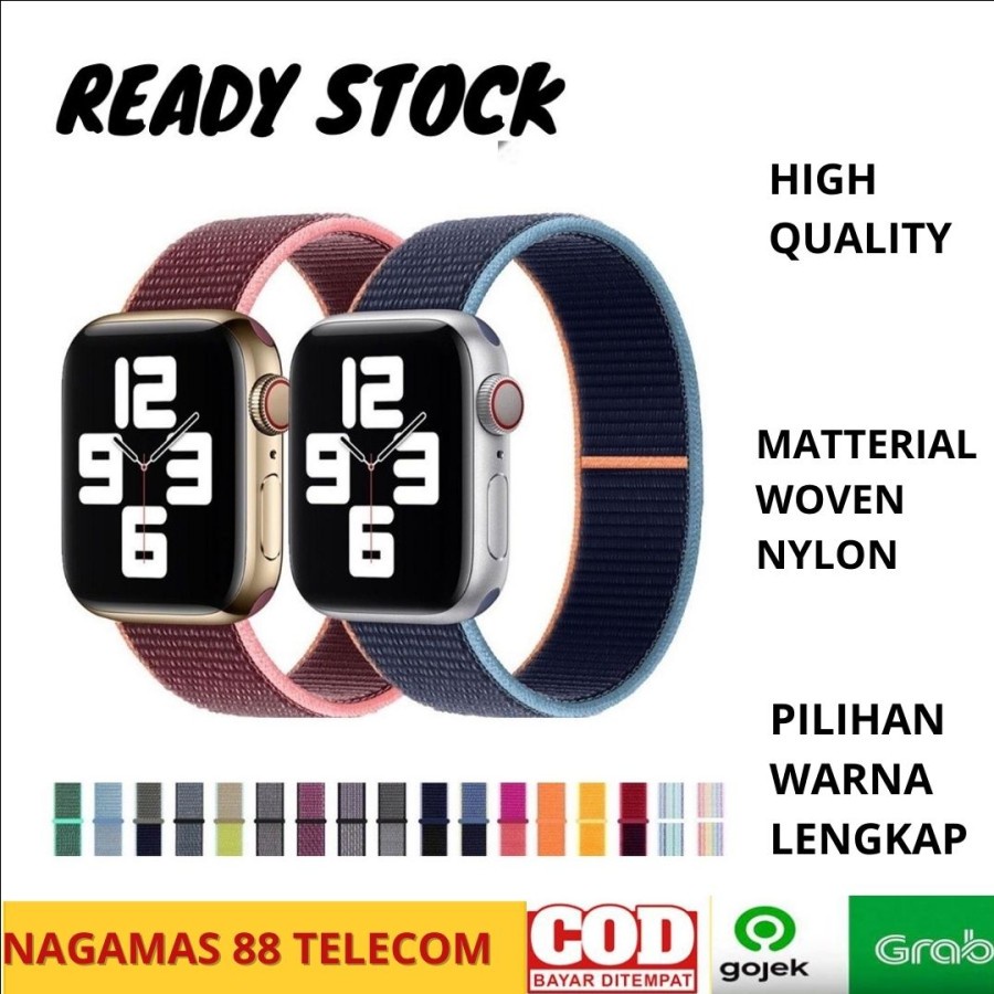 Jual STRAP IWATCH TALI JAM TANGAN APPLE WOVEN NYLON NILON 42 44 Mm ...