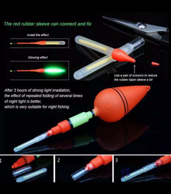 Jual Stik Fosfor Pelampung Pancing Fluorescent Isi 2pcs | Shopee Indonesia