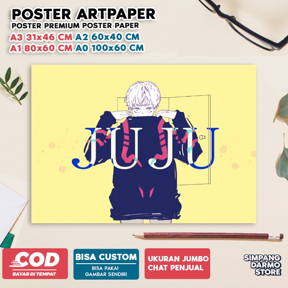 Jual TOKO POSTER DARMO STORE Poster Inumaki Toge Jujutsu Kaizen Anime