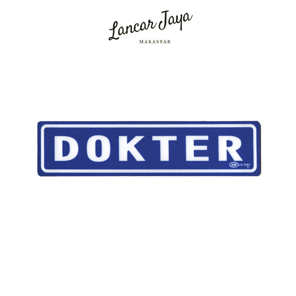 Jual Papan Tanda Sign Board Label Acrylic Dokter Kecil LK 208 C ...