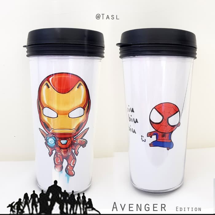 Jual Marvel Iron Man Spiderman Avengers Tumbler Tumbler Lucu