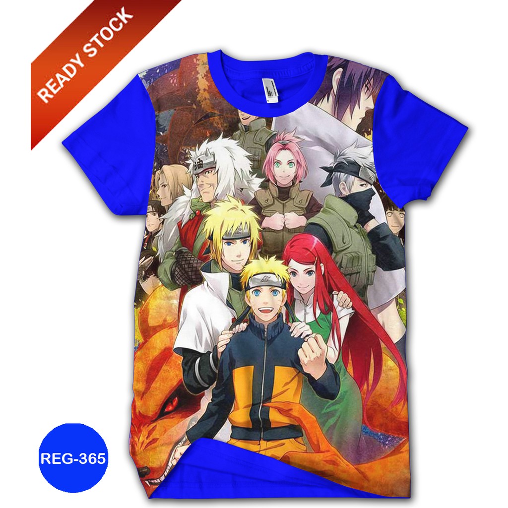 Jual Baju Dewasa NARUTO Printing 3Da Kartun TV Game Kesukaan Anak REG #REG- 365 | Shopee Indonesia